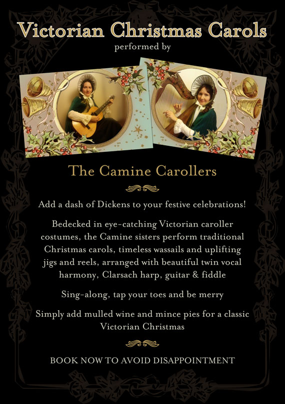 Victorian Christmas Camine Carollers flyer