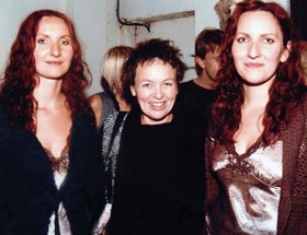 Ramona and Zinta with Laurie Anderson